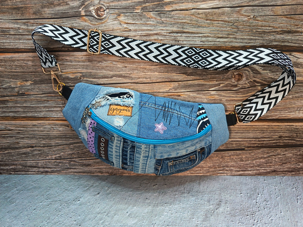 Banane Patchwork Jean Recyclé – Gorgeous
