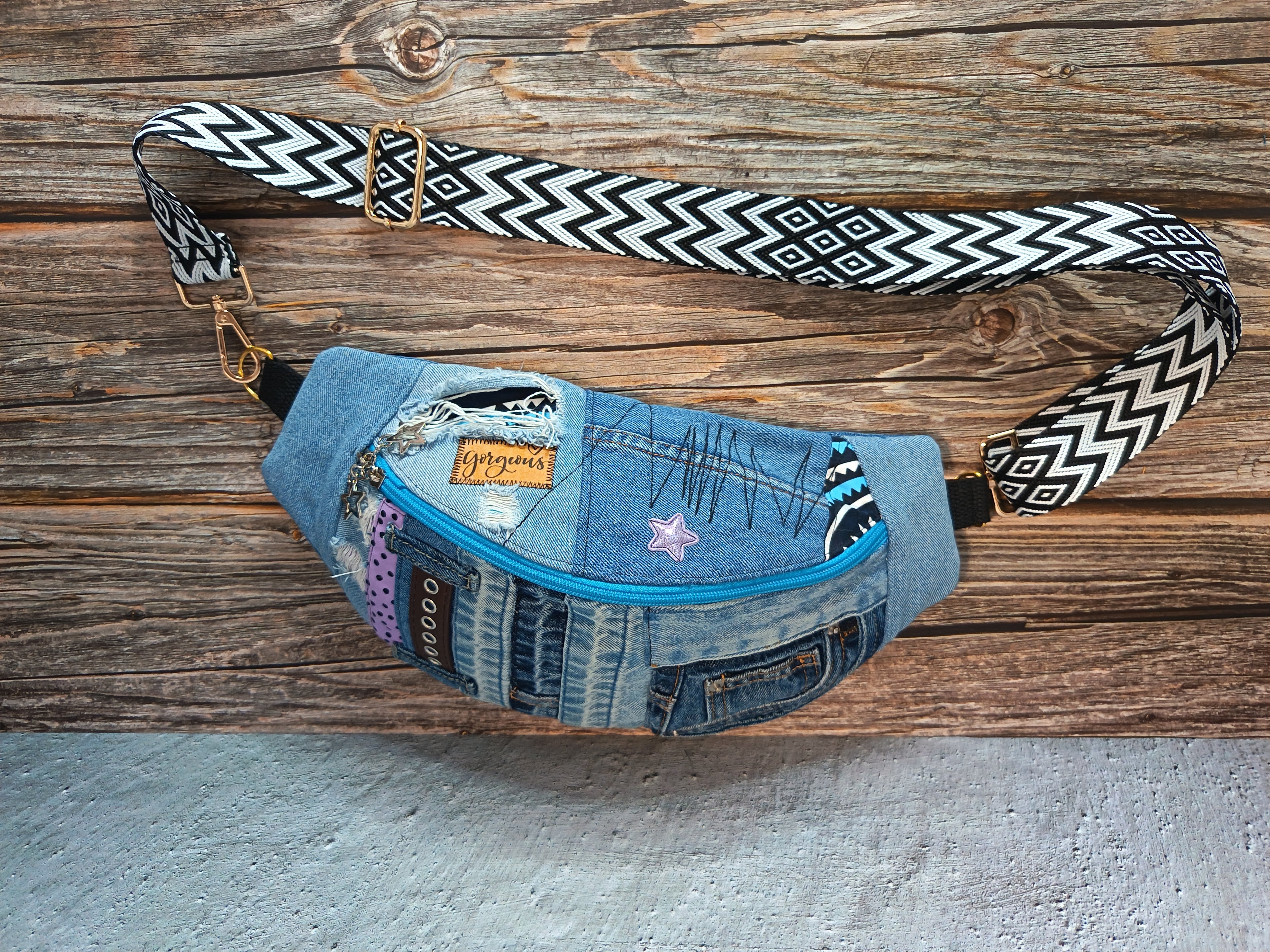 Banane Patchwork Jean Recyclé – Gorgeous
