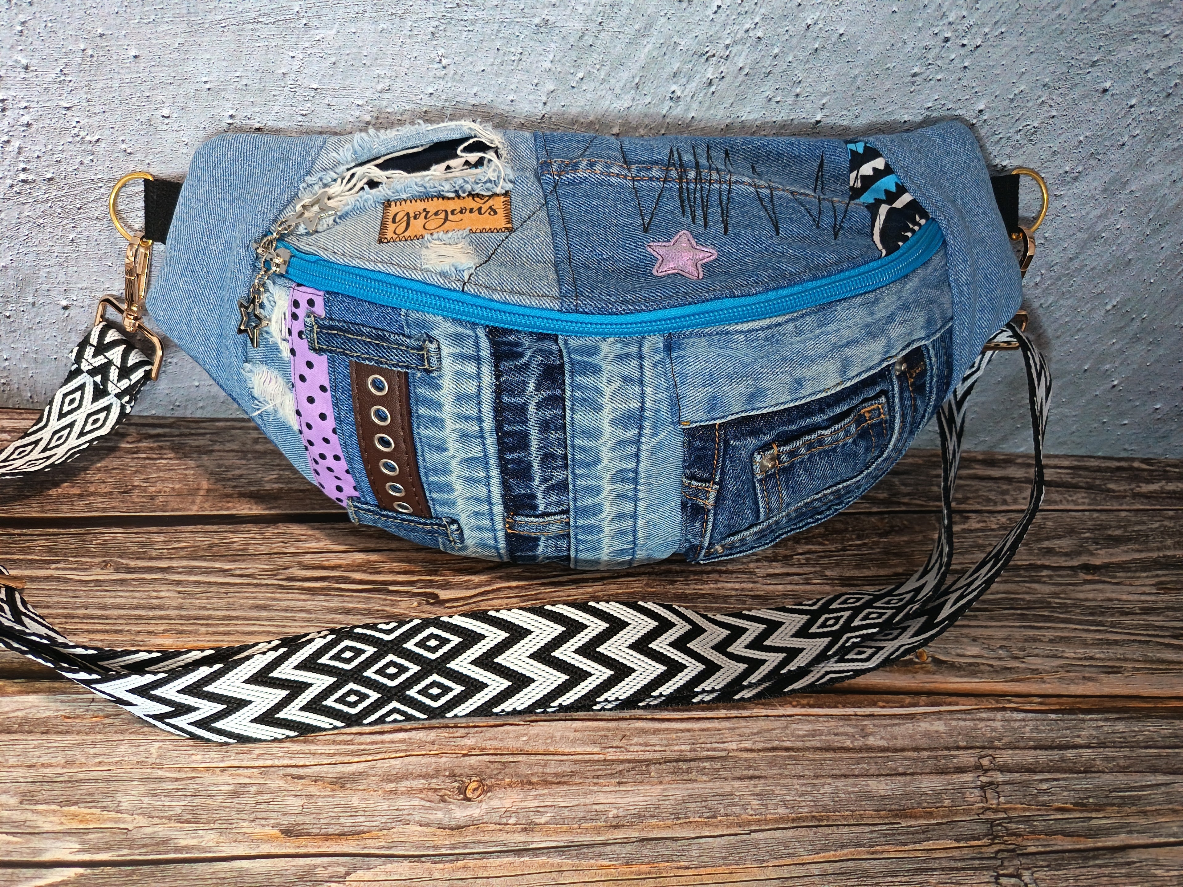 Banane Patchwork Jean Recyclé – Gorgeous
