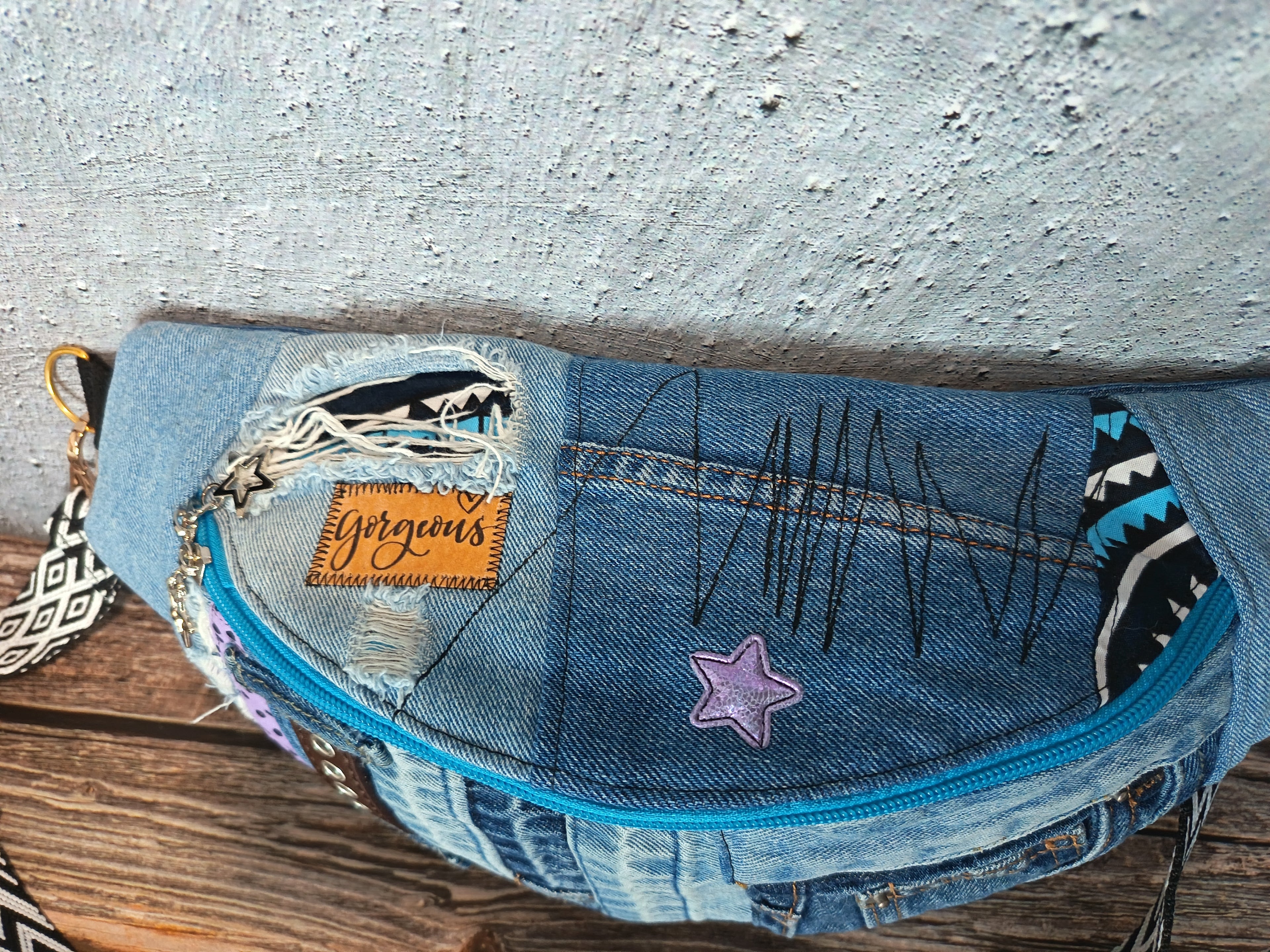 Banane Patchwork Jean Recyclé – Gorgeous