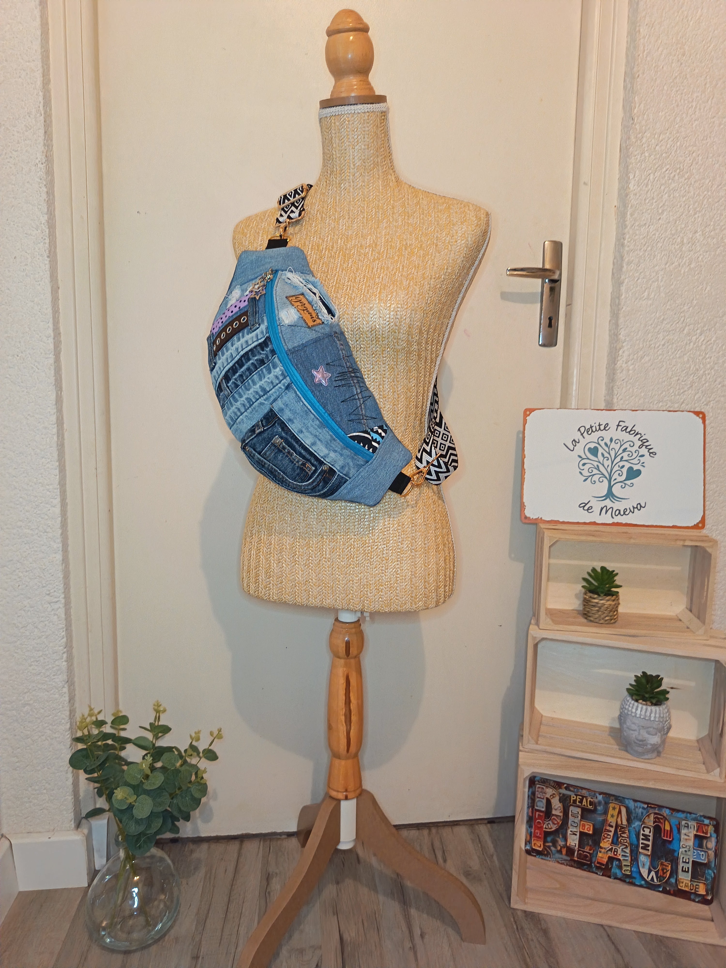 Banane Patchwork Jean Recyclé – Gorgeous