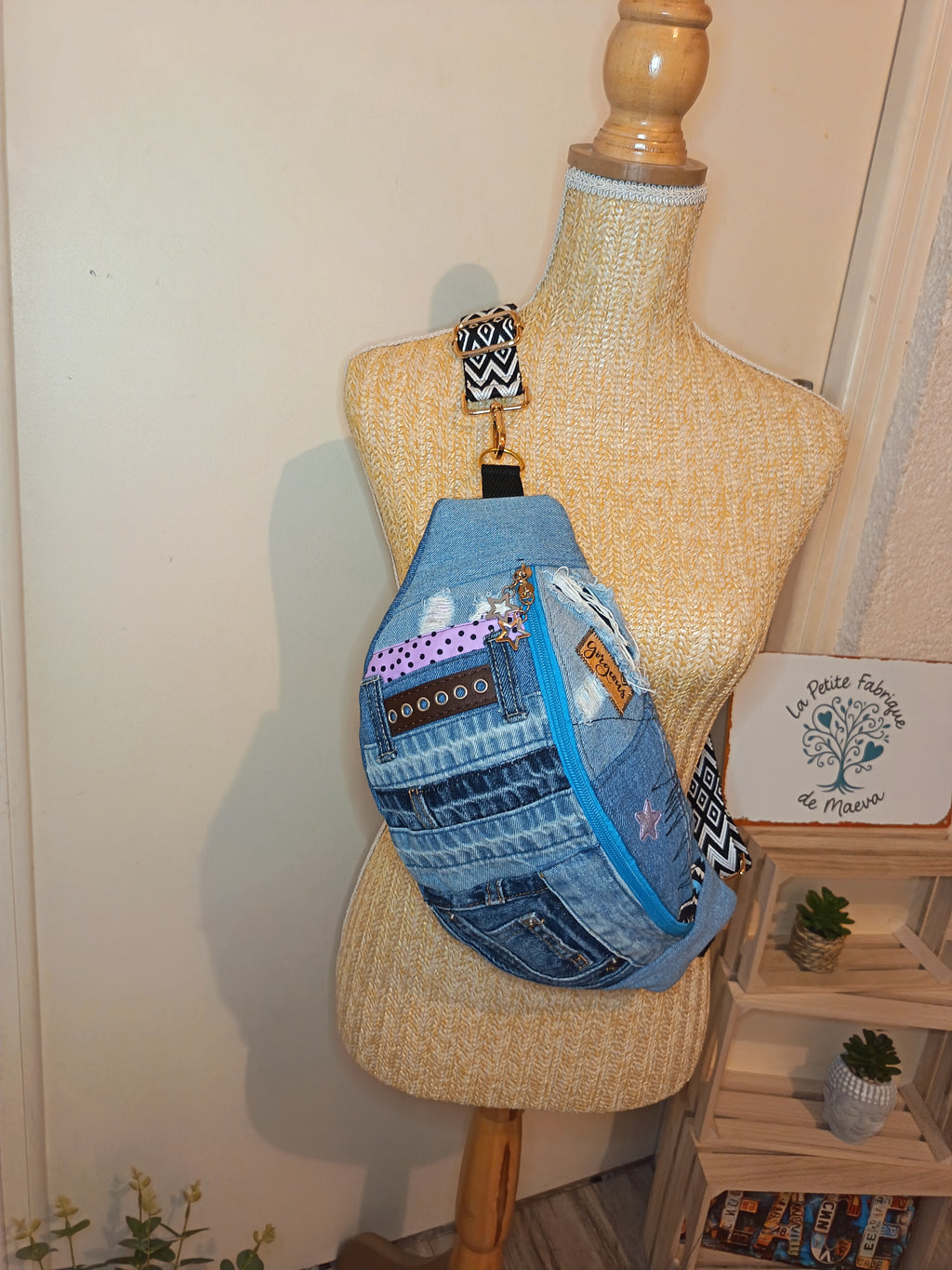 Banane Patchwork Jean Recyclé – Gorgeous