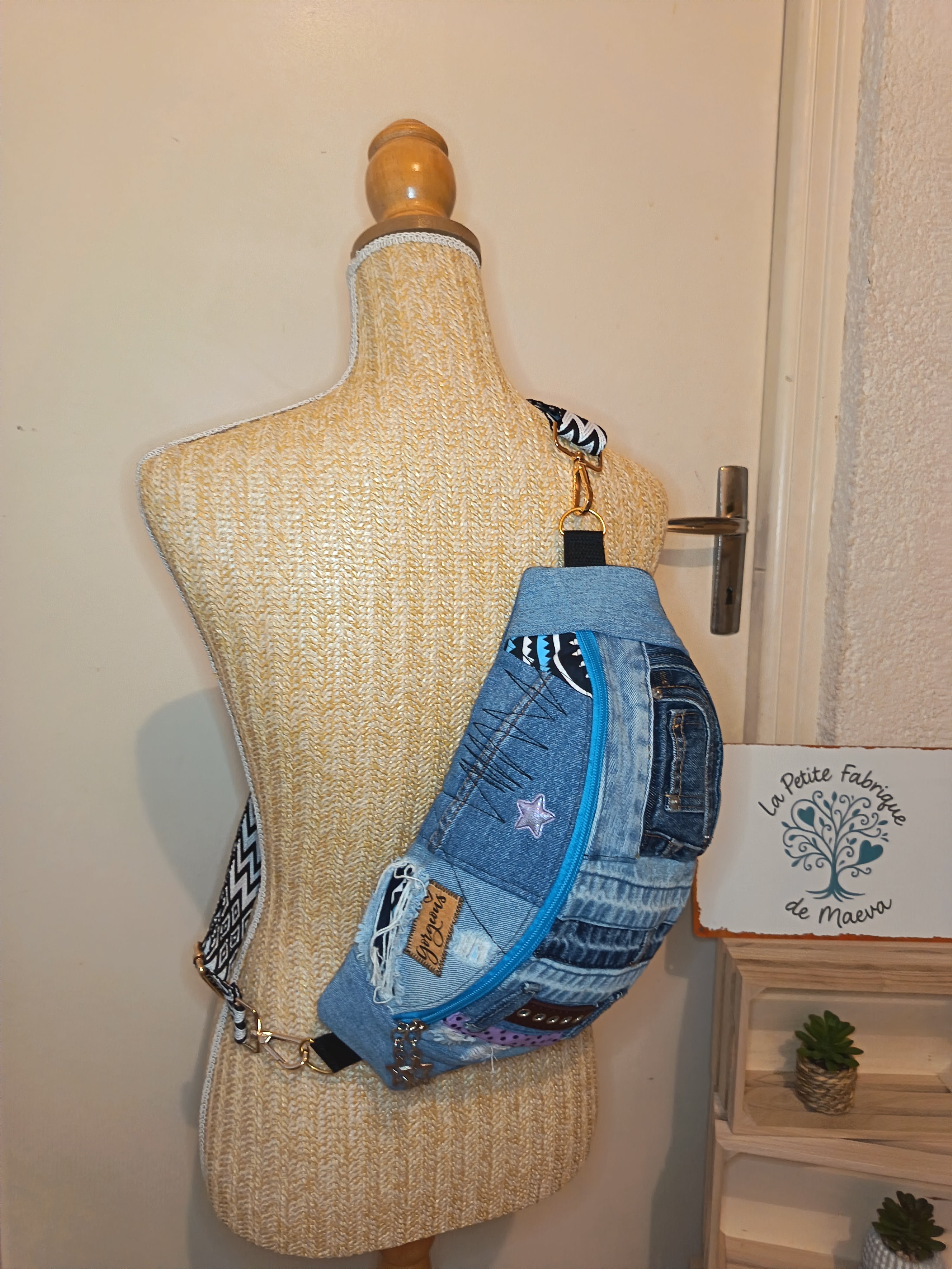 Banane Patchwork Jean Recyclé – Gorgeous